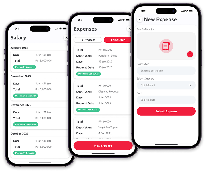 Aplikasi HRIS untuk gaji dan reimbursement